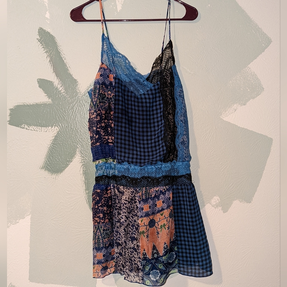 Patchwork dress boho medium